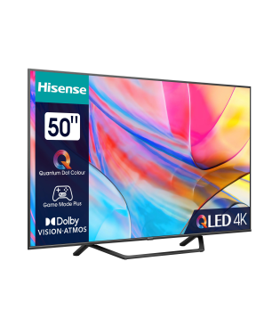 HISENSE 50A7KQ QLED TV (Flat, 50 Zoll / 126 cm, UHD 4K, SMART TV, VIDAA)