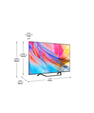 HISENSE 50A7KQ QLED TV (Flat, 50 Zoll / 126 cm, UHD 4K, SMART TV, VIDAA)