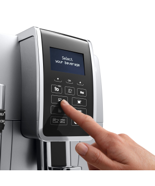 DELONGHI Dinamica ECAM350.35.SB Kaffeevollautomat Silber/Schwarz