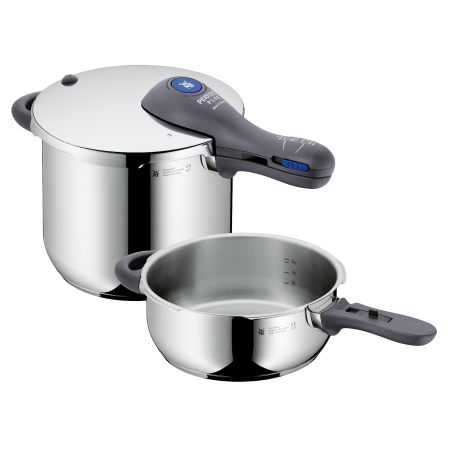WMF 07.9389.6040 Perfect 2-tlg. Schnellkochtopf Cromargan® Edelstahl rostfrei 18/10