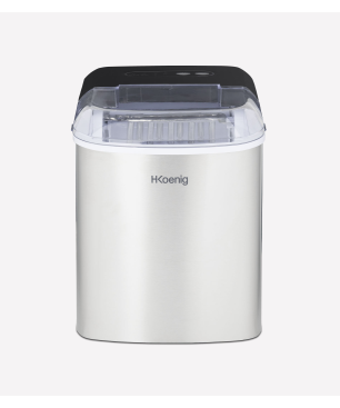 H.KOENIG H.Koenig Eiswürfelmaschine ICEK12 / 12 kg Eis / Produktion 10-13 min. / 2 Größen / 120 W / Edelstahl Eiswürfelmaschin