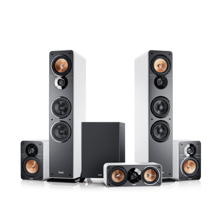 TEUFEL ULTIMA 40 Surround "5.1-Set" 5.1-Heimkino-Set, Weiß / Schwarz)