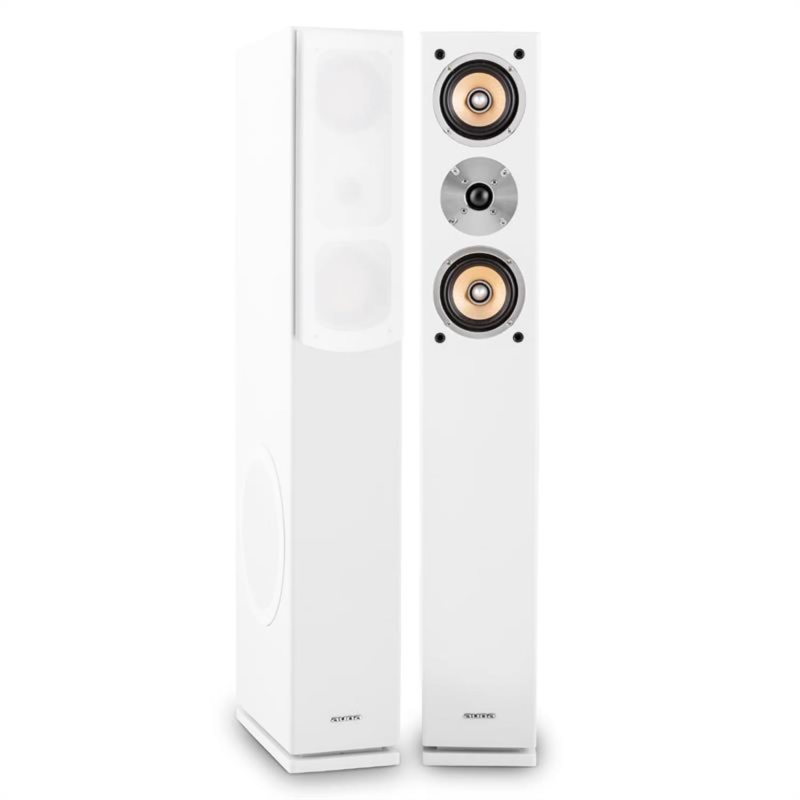 AUNA Linie 501 FS WH Standlautsprecher, Weiß