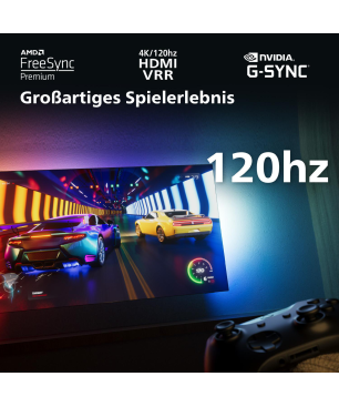 PHILIPS 65OLED908/12 OLED TV (Flat, 65 Zoll / 164 cm, UHD 4K, SMART TV, Ambilight, Google TV 12)