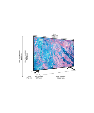 SAMSUNG GU75CU7179 LED TV (Flat, 75 Zoll / 189 cm, UHD 4K, SMART TV, Tizen)