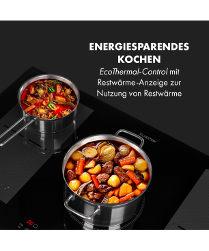 KLARSTEIN Delicatessa 90 Flex Einbaukochfeld (Kochfelder: 5) Schwarz
