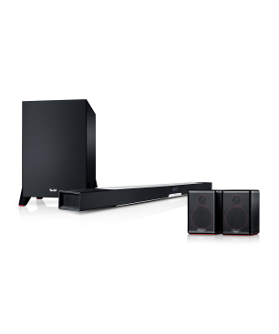 TEUFEL CINEBAR LUX Surround Ambition "5.1-Set", 5.1 Heimkino-System, Weiß / Schwarz