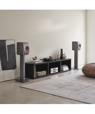 KEF KEF LS50 Meta Regallautsprecher Monitorlautsprecher | HiFi | Heimkino | 40-100 Watt Lautsprecher, Grau