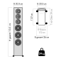 NUBERT nuVero 110 Standlautsprecher passiv | Standlautsprecher, Diamantschwarz NUBERT nuVero 110 Standlautsprecher passiv | Standlautsprecher, Diamantschwarz