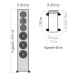 NUBERT nuVero 110 Standlautsprecher passiv | Standlautsprecher, Diamantschwarz NUBERT nuVero 110 Standlautsprecher passiv | Standlautsprecher, Diamantschwarz
