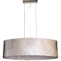 GLOBO AMY I Pendelleuchte Pendellampe elegant silber Textil 15188H2 Innenleuchte GLOBO AMY I Pendelleuchte Pendellampe elegant silber Textil 15188H2 Innenleuchte