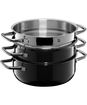 WMF 05.1561.5290 Fusiontec Compact 3-tlg. Topf-Set FUSIONTEC, Edelstahl