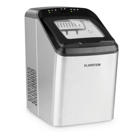 KLARSTEIN Partytime Eiswürfelmaschine (145 Watt, Silber)