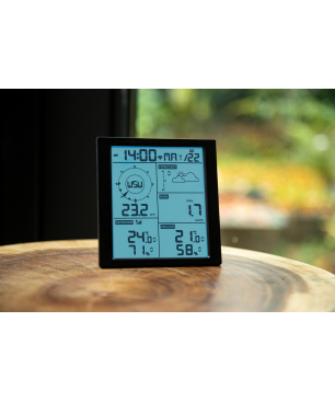 ALECTO WS5200 - 6 in 1 WLAN Wetterstation - Außensensor und App-Steuerung - Professionelle Wetterstation