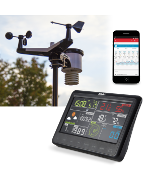 ALECTO WS-5500 - 8 in 1 WiFi-Wetterstation mit App - Funk-Außensensor Wetterstation