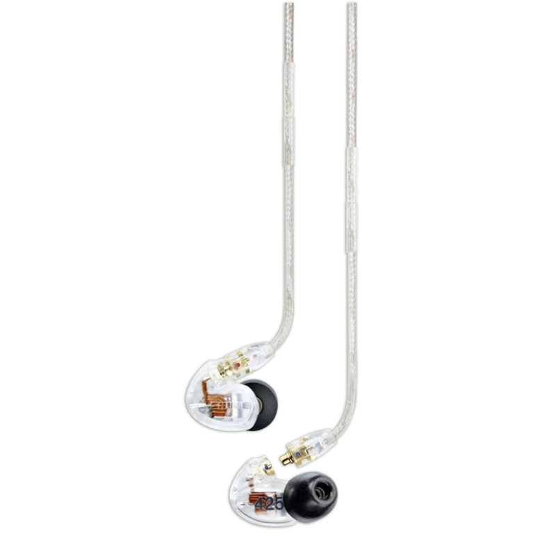 SHURE SE425-CL-EFS TRANSPARENT, In-ear Kopfhörer Transparent/Schwarz