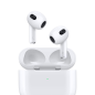 APPLE AirPods (3. Generation mit MagSafe Ladecase), In-ear Kopfhörer Bluetooth Weiß