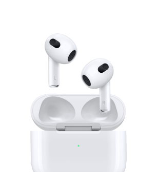 APPLE AirPods (3. Generation mit MagSafe Ladecase), In-ear Kopfhörer Bluetooth Weiß