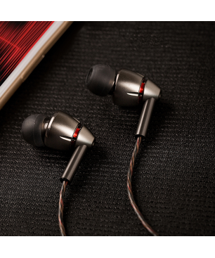 1MORE E1010 In-Ear-Kopfhörer mit zwei Treibern, In-ear Kopfhörer Silber