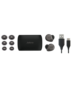 JABRA Elite 85t mit Jabra Advanced ANC, In-ear Kopfhörer Bluetooth Titan Schwarz