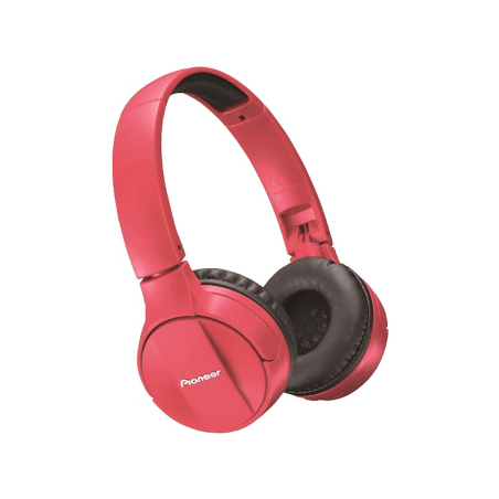 PIONEER SE-MJ 553 BT-R, On-ear Kopfhörer Bluetooth Rot
