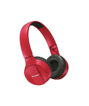 PIONEER SE-MJ 553 BT-R, On-ear Kopfhörer Bluetooth Rot