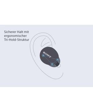 SONY WF-XB 700 B SCHWARZ, In-ear Kopfhörer Bluetooth Schwarz
