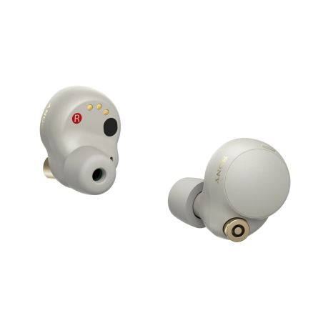 SONY WF-1000XM4, Earbuds, Ladeetui, In-ear Kopfhörer Bluetooth Silber