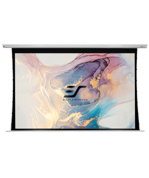 ELITE SCREENS SAKER TAB TENSIONSchwarz / MaxWhite FG / 332 x 187 (16:9)(Vorlauf 15cm) Beamer Leinwand