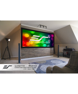 ELITE SCREENS LUNETTE CURVED16:9 / CineWhite / 266 x 149 Beamer Leinwand