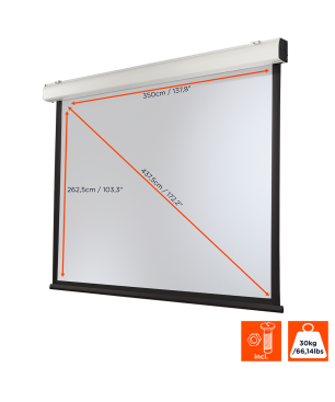 CELEXON Expert XL Motorleinwand, Bildhöhe: 265 cm