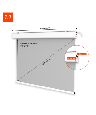 CELEXON Expert Motorleinwand weiß