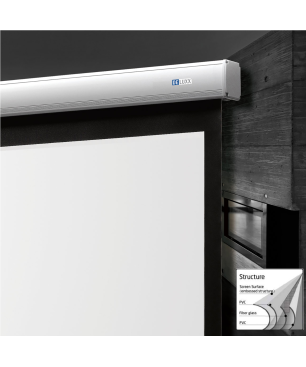 CELEXON Advanced - Elegance Mattweiss Polaro Motorleinwand, Bildbreite: 294 cm