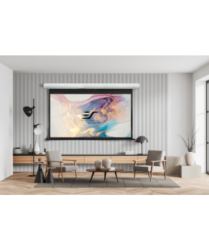 ELITE SCREENS SAKER PREMIUMWeiß / 16:10 / 291 x 182 (Vorlauf 15cm) Beamer Leinwand
