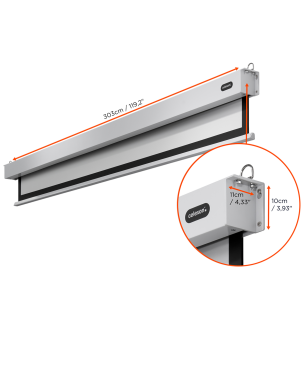 CELEXON Professional Plus Motorleinwand, Bildhöhe: 158 cm