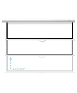 CELEXON Advanced - Slowmotion Mattweiss Polaro Rolloleinwand, Bildhöhe: 149 cm