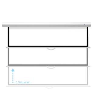 CELEXON Advanced - Slowmotion Mattweiss Polaro Rolloleinwand, Bildbreite: 295 cm