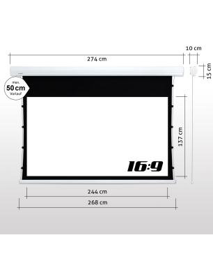 ESMART Expert XTR 244 x 137 cm (110") 16:9 Tension-Leinwand
