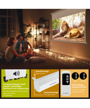 ESMART Professional TATENSO Akustik 160 x 90 cm (72") 16:9 Tension-Leinwand