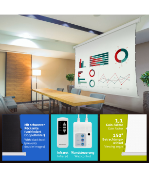 ESMART Professional TATENSO Akustik 160 x 90 cm (72") 16:9 Tension-Leinwand
