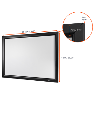 CELEXON HomeCinema Rahmenleinwand, Bildbreite: 240 cm