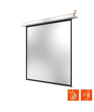 CELEXON Deckeneinbau Pro+ Deckeneinbauleinwand, Bildhöhe: 180 cm