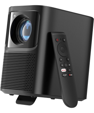 EMOTN N1 Netflix Schwarz Beamer(Full-HD, 500 ANSI-Lumen)