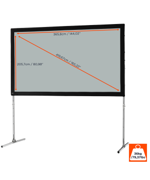 CELEXON Mobil Expert Faltrahmenleinwand, Bilddiagonale (cm): 419 cm