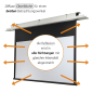 CELEXON Deckeneinbau Expert Deckeneinbauleinwand, Bildbreite: 250 cm