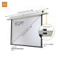CELEXON Leinwand Motor Expert Deckeneinbauleinwand
