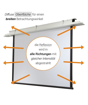 CELEXON Leinwand Motor Expert Deckeneinbauleinwand