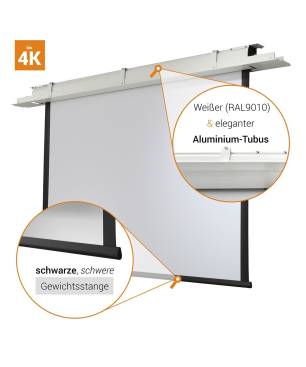 CELEXON Leinwand Motor Expert Deckeneinbauleinwand