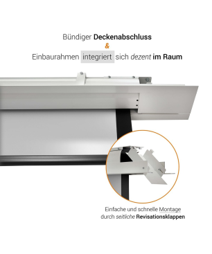 CELEXON Leinwand Motor Expert Deckeneinbauleinwand
