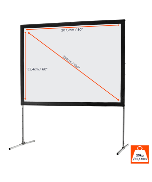 CELEXON Mobil Expert Faltrahmenleinwand, Bildbreite: 203 cm
